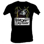 Back to the Future In Space Black T-Shirt